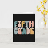 5年生のドリームチームGroovy先生バックScho カード (黄色い花)