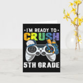 5年生のビデオゲームをぶっ潰す準備ができたよ 学校で カード (黄色い花)