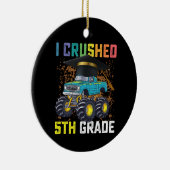 5年生のモンスタートラックの卒業式をつぶした セラミックオーナメント (右)