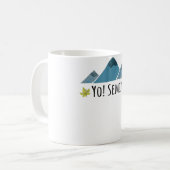 5年生の仮想新学期犬へのズーム コーヒーマグカップ (正面左)