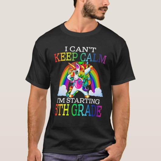 5年生の保ユニコーンを始めるなんて落ち着かない Tシャツ (正面)