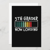 5年生の先生 ただいま読み込み中 招待状 (正面/裏面)