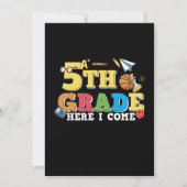 5年生の先生 5年生だ! 招待状 (正面)