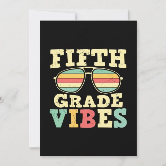 5年生の先生 5年生の雰囲気 招待状 (正面)