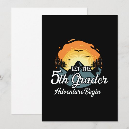 5年生の冒険が始まる 招待状 (正面/裏面)