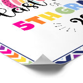 5年生の写真プロップサインの最終日 ポスター (角)