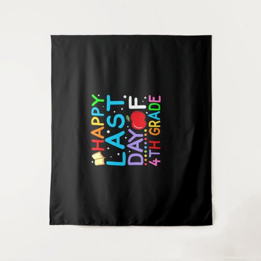 5年生の卒業おめでとう！最後の日 タペストリー (正面)