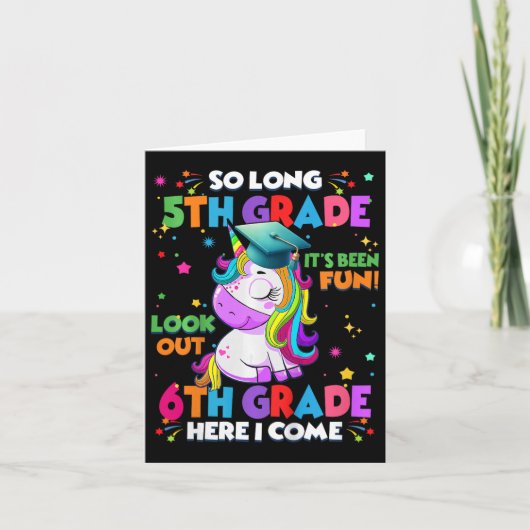 5年生の子供たち来6年生 カード (正面)