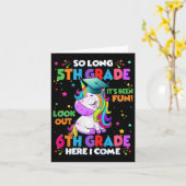 5年生の子供たち来6年生 カード (黄色い花)