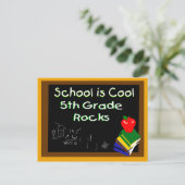 5年生の学校は最高だ! ポストカード (スタンド正面)