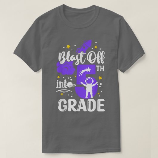 5年生の少年宇宙に爆破して~に戻る Tシャツ (デザイン正面)