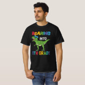 5年生の恐竜 初めての学校 ギフト Tシャツ (正面フル)