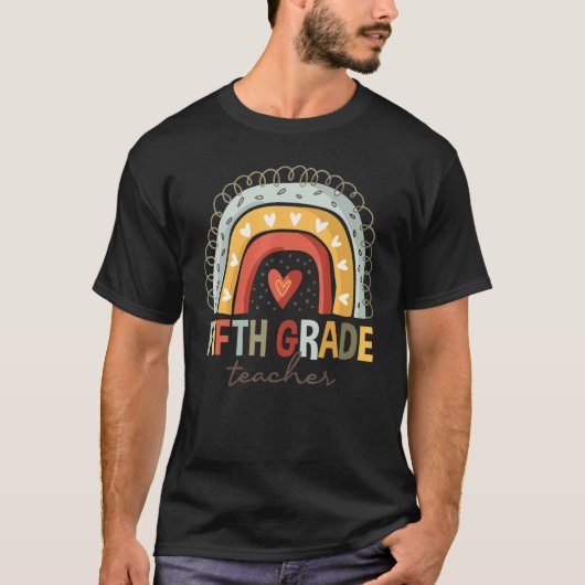 5年生の教師生活 ボホ レインボー スクールに戻る Tシャツ (正面)