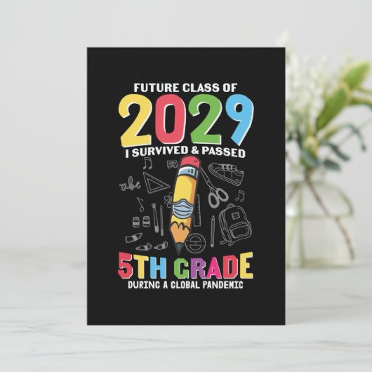 5年生の教師 5年生の間ずっとグローバルで 招待状 (スタンド正面)