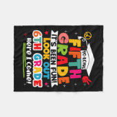 5年生の日（日）卒業生の子女の子き フリースブランケット (正面(横))