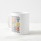 5年生の最後の日Groovy平和アウト5年生 コーヒーマグカップ (正面左)