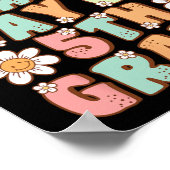 5年生の最終日かわいいグルービー5年生テアック ポスター (角)