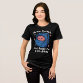 「5年生の準備OK!」な脳みそ トライブレンドTシャツ (正面全面)