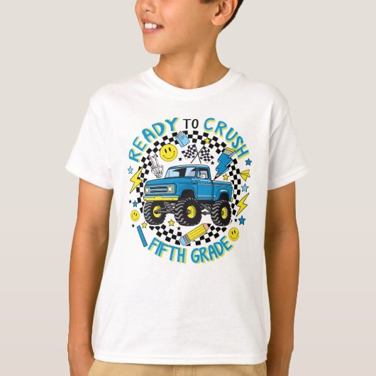 5年生の集会: モンスタートラックの勢い Tシャツ (正面)