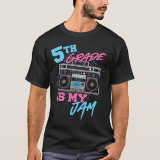 5年生は最高!レトロな80年代のラジカセの先生 Tシャツ