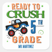 5年生を粉砕する準備ができている スクエアシール (正面)