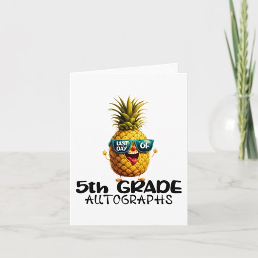 5年生オートグラフ卒業少年少女F カード (正面)