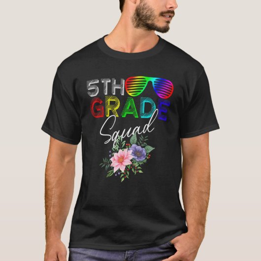 5年生カッコいい分隊チーム新学期卒業 Tシャツ (正面)