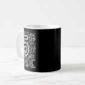 5年生タイポグラフィチーム5年生先生バック コーヒーマグカップ (正面左)