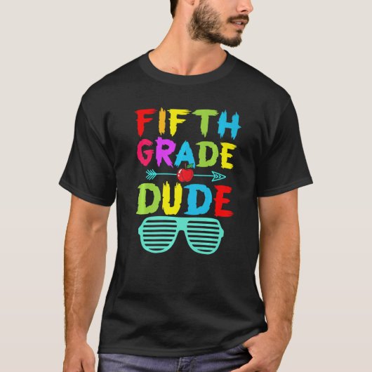 5年生ダードかわいい5年生の少年キッズ Tシャツ (正面)
