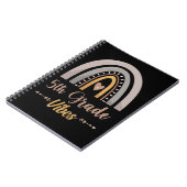 5年生ビーブレインボーフィフスグレード新学期 ノートブック (左側)