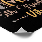 5年生ビーブレインボーフィフスグレード新学期 ポスター (角)