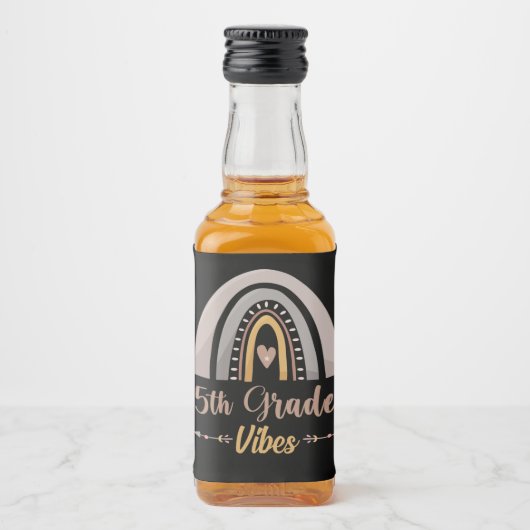 5年生ビーブレインボーフィフスグレード新学期 リキュールボトルラベル (正面)