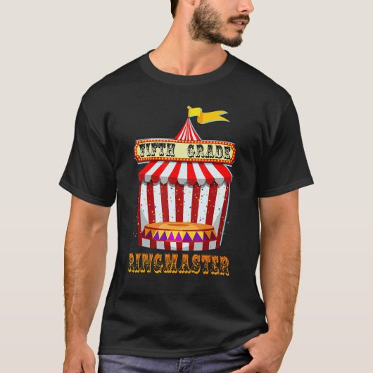 5年生リングマスター先生サーカスカーニバルバック Tシャツ (正面)
