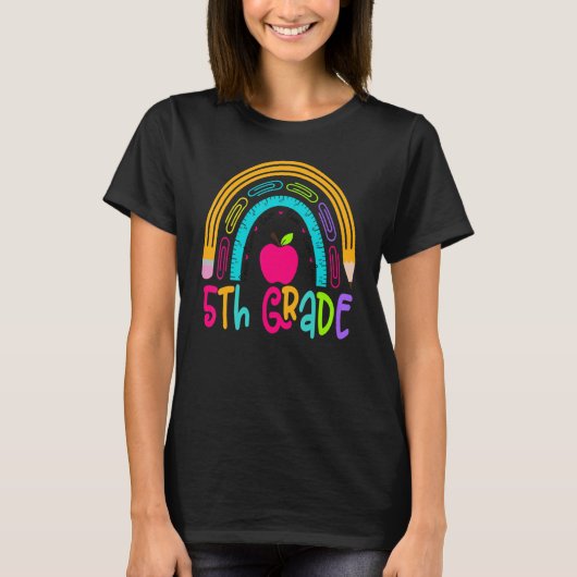 5年生レインボーチーム5年生1日目バック Tシャツ (正面)