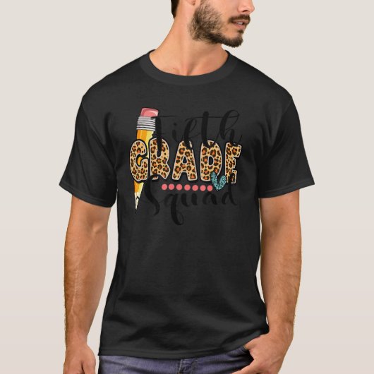 5年生レオパード女子ボーイズ先生チーム5th Gr Tシャツ (正面)