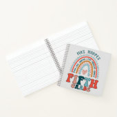 5年生先生パーソナライズされたギフト虹スパイラル ノートブック (内部)