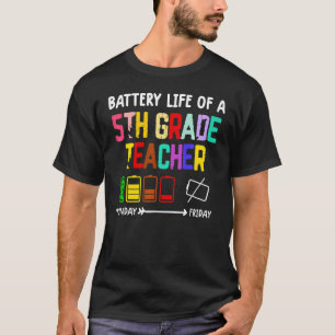 5年生先生女性五年生先生T型 Tシャツ