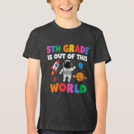 5年生先生宇宙飛行士宇宙 トライブレンドＴシャツ