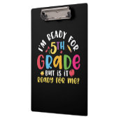 5年生先生5年生の準備ができている クリップボード (左)