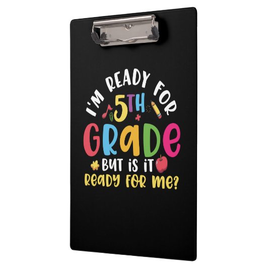 5年生先生5年生の準備ができている クリップボード (左)