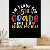 5年生先生5年生の準備ができている ポスター (キッチン)