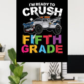 5年生先生5年生を粉砕する準備ができている ポスター (ホームオフィス)