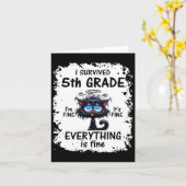 5年生卒業 2025 我は5年生を生き残った カード (黄色い花)