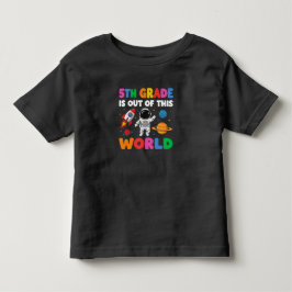 5年生新学期宇宙飛行士宇宙先生S トドラーTシャツ