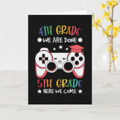 5年生新学期・ビデオ・ゲ来ーマー カード (黄色い花)