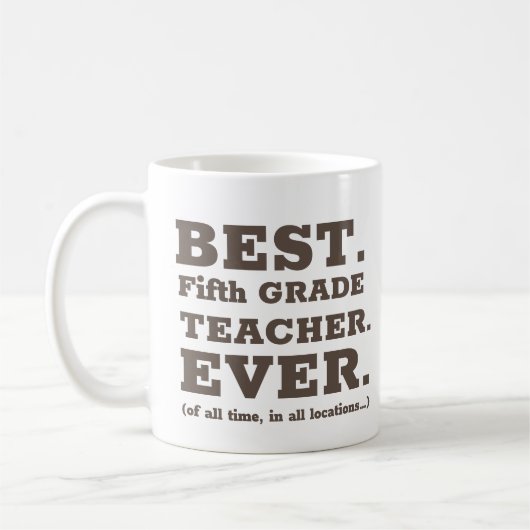 5年生最高の先生エバーコーヒーマグ コーヒーマグカップ (左)
