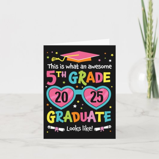 5年生素晴らしの卒業生はCl 2025 Gradに似ている カード (正面)