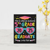 5年生素晴らしの卒業生はCl 2025 Gradに似ている カード (黄色い花)