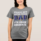 5年生誇りを持ったすごいの退学パパ トライブレンドＴシャツ (正面)