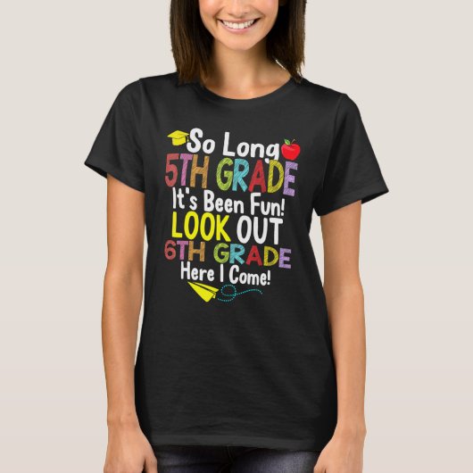 5年生6年生から卒業来ます Tシャツ (正面)
